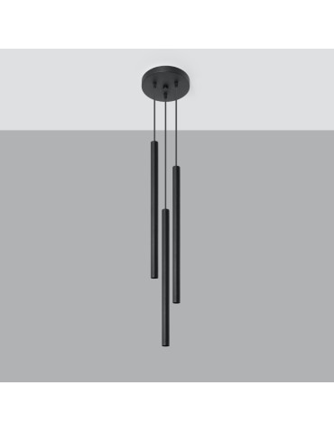 Sollux PASTELO 3P pendant lamp black SL.0471 - product 2