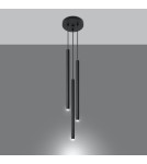 Pendant lamps - Sollux PASTELO 3P pendant lamp black SL.0471 - product 3