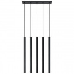Sollux Lampa wisząca PASTELO 5 czarna SL.0472