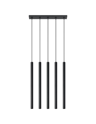Sollux PASTELO 5 pendant lamp black SL.0472