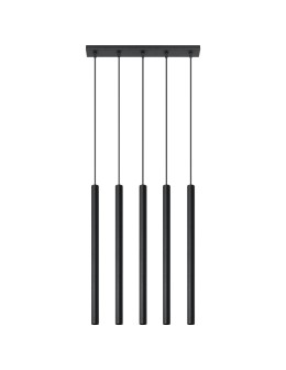Sollux PASTELO 5 pendant lamp black SL.0472