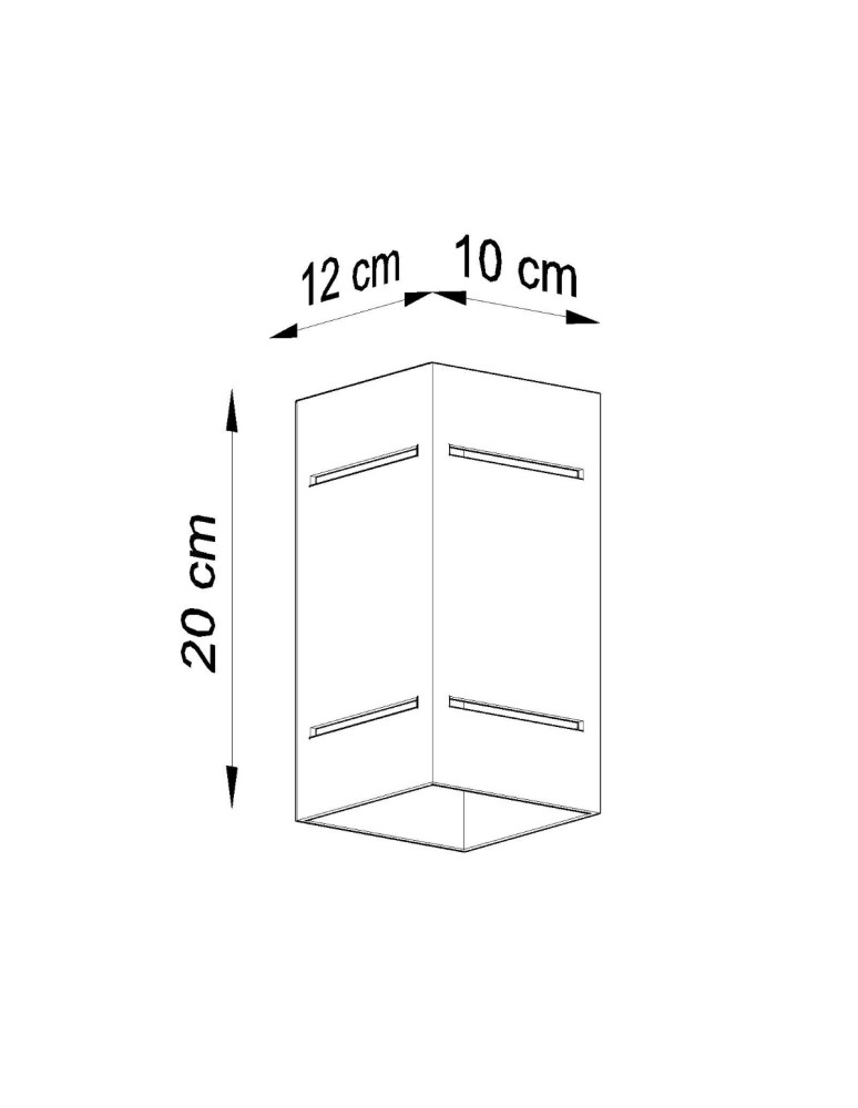 Wall lamps - Sollux Wall lamp BLOCCO white SL.0477 - product kolory-swiatla.pl 5