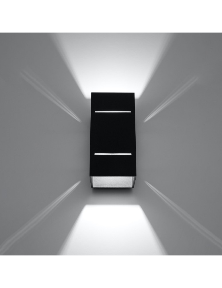 Wall lamps - Sollux Wall lamp BLOCCO black SL.0478 - product kolory-swiatla.pl 3