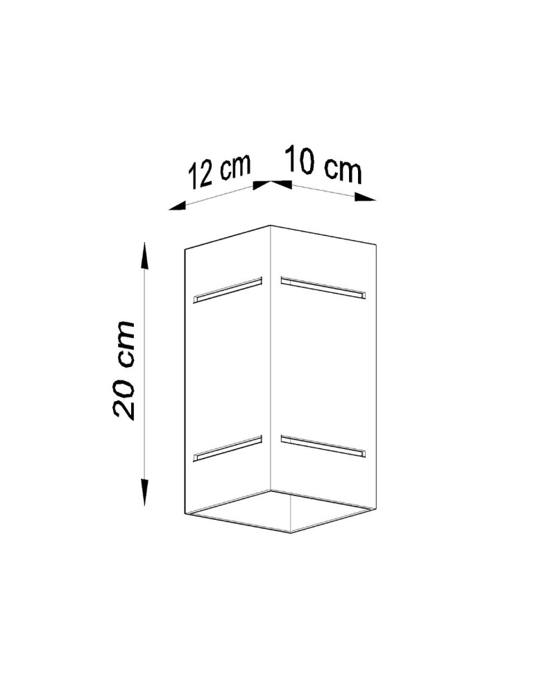 Wall lamps - Sollux Wall lamp BLOCCO black SL.0478 - product kolory-swiatla.pl 5