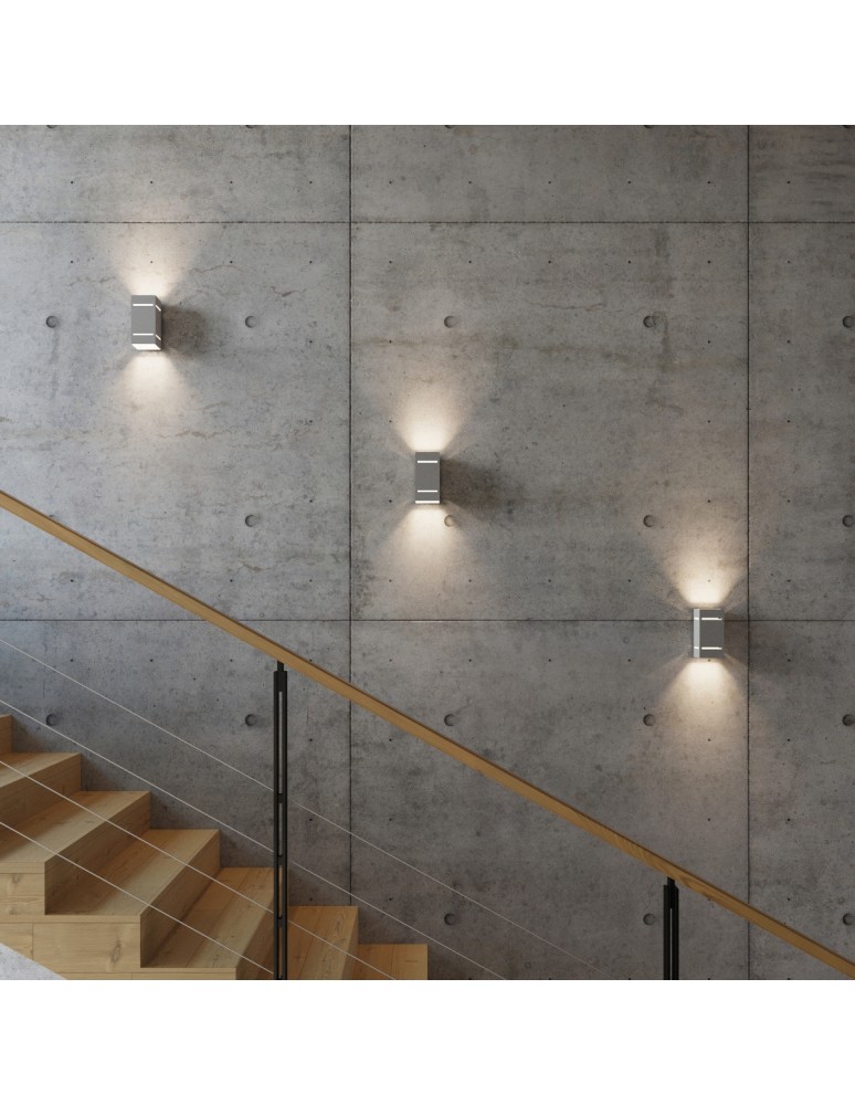Wall lamps - Sollux Wall lamp BLOCCO gray SL.0479 - product kolory-swiatla.pl 7