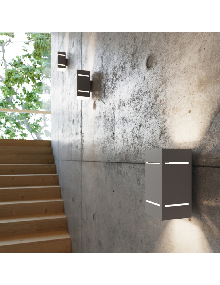 Wall lamps - Sollux Wall lamp BLOCCO gray SL.0479 - product kolory-swiatla.pl 9