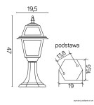 Standing garden lamps - SU-MA Stained Glass K 4011/1/N with Stained Glass Standing. - product 8
