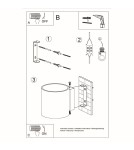 Wall lamps - Sollux Wall lamp ORBIS concrete SL.0486 - product 5