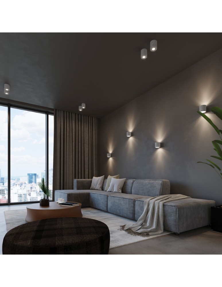 Wall lamps - Sollux Wall lamp ORBIS concrete SL.0486 - product kolory-swiatla.pl 7