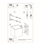 Wall lamps - Sollux QUAD concrete wall lamp SL.0487 - product 5