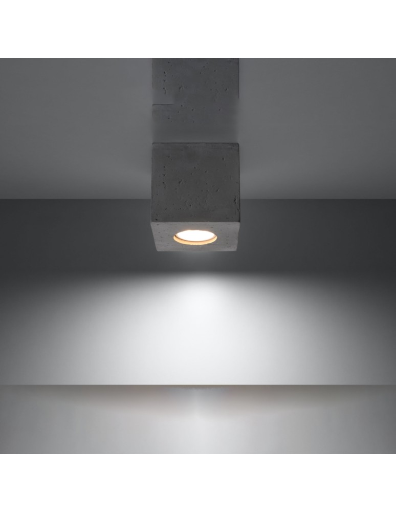 Ceiling lamps - Sollux Plafond QUAD concrete SL.0489 - product kolory-swiatla.pl 3