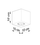 Ceiling lamps - Sollux Plafond QUAD concrete SL.0489 - product 4