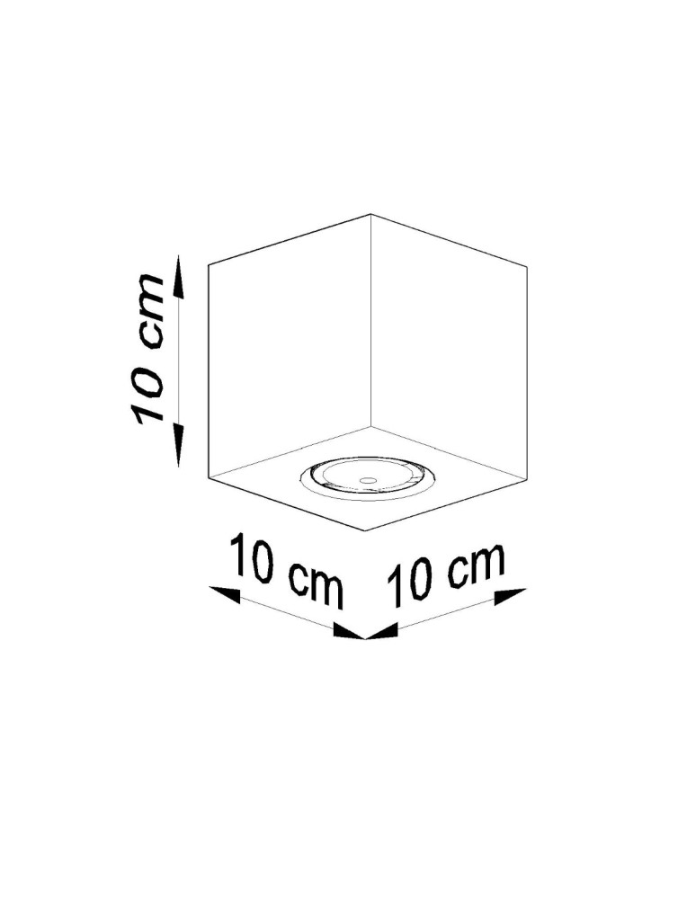Ceiling lamps - Sollux Plafond QUAD concrete SL.0489 - product kolory-swiatla.pl 4