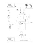 Ceiling lamps - Sollux Plafond QUAD concrete SL.0489 - product 5