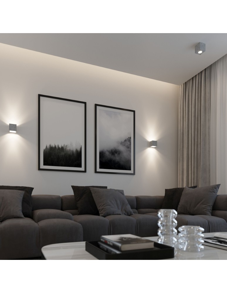 Ceiling lamps - Sollux Plafond QUAD concrete SL.0489 - product kolory-swiatla.pl 6