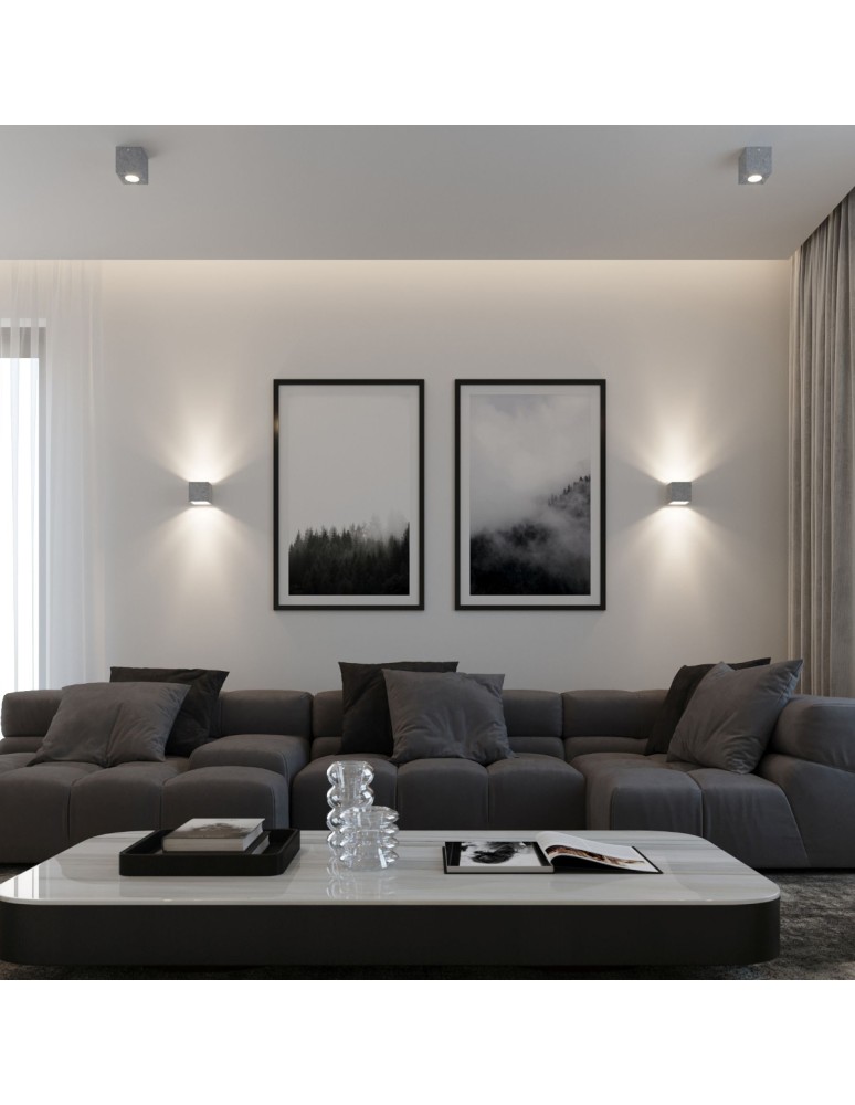 Ceiling lamps - Sollux Plafond QUAD concrete SL.0489 - product kolory-swiatla.pl 7
