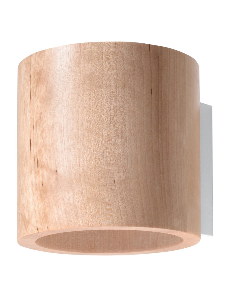 Wall lamps - Sollux Wall lamp ORBIS natural wood SL.0490 - product kolory-swiatla.pl 1