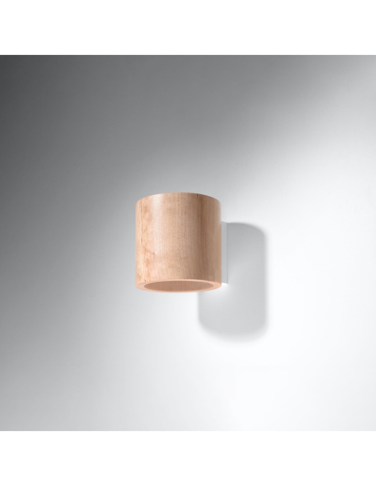 Wall lamps - Sollux Wall lamp ORBIS natural wood SL.0490 - product kolory-swiatla.pl 2