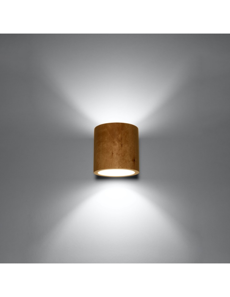 Wall lamps - Sollux Wall lamp ORBIS natural wood SL.0490 - product kolory-swiatla.pl 3