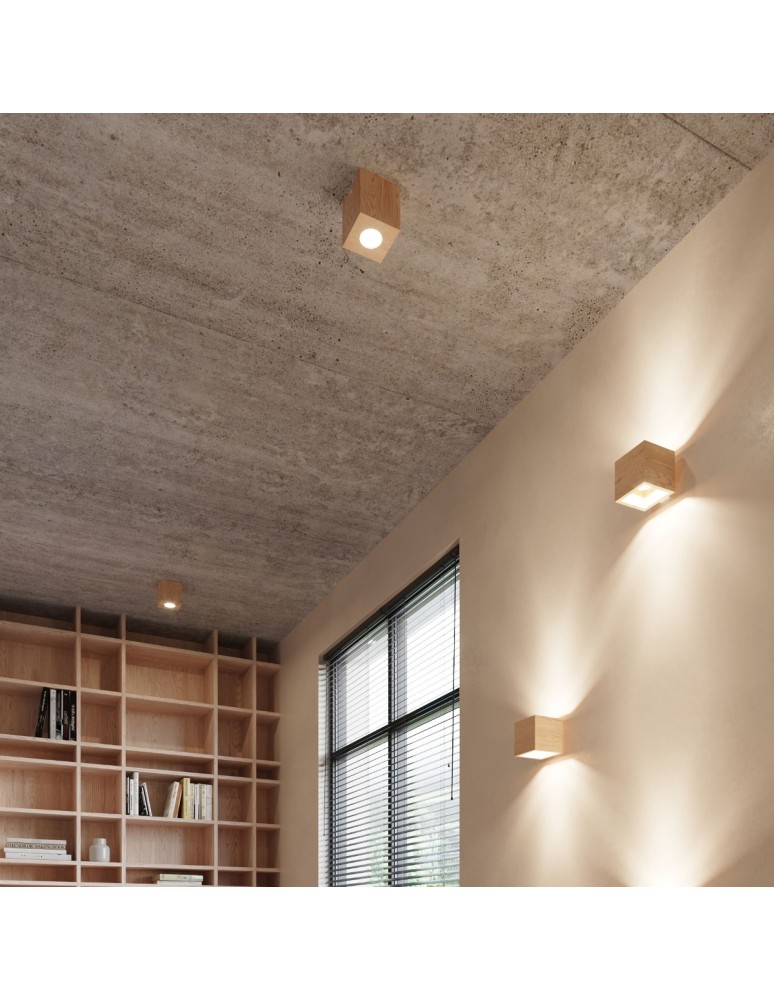 Ceiling lamps - Sollux Plafond QUAD natural wood SL.0493 - product kolory-swiatla.pl 6