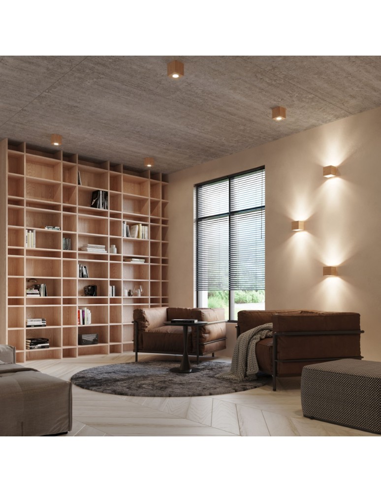 Ceiling lamps - Sollux Plafond QUAD natural wood SL.0493 - product kolory-swiatla.pl 8