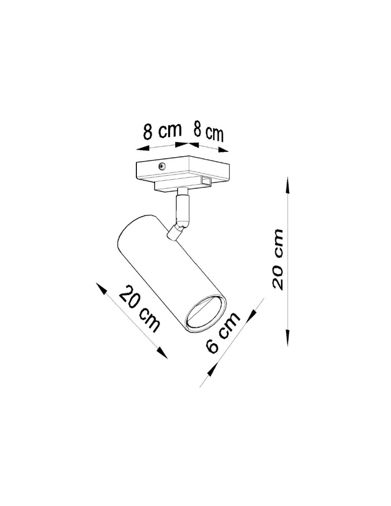 Ceiling lamps - Sollux Plafond DIREZIONE 1 white SL.0495 - product kolory-swiatla.pl 4