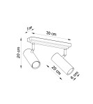 Ceiling lamps - Sollux Plafond DIREZIONE 2 white SL.0496 - product 4