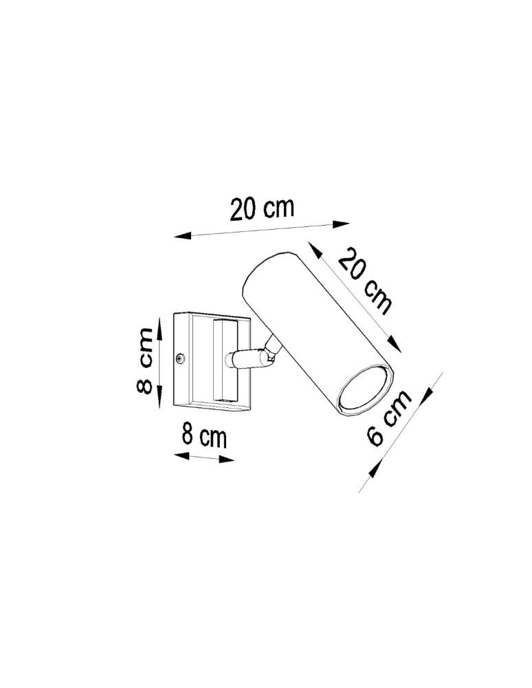 Wall lamps - Sollux Wall lamp DIREZIONE black SL.0498 - product kolory-swiatla.pl 4