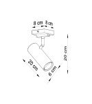 Ceiling lamps - Sollux Plafond DIREZIONE 1 black SL.0499 - product 4