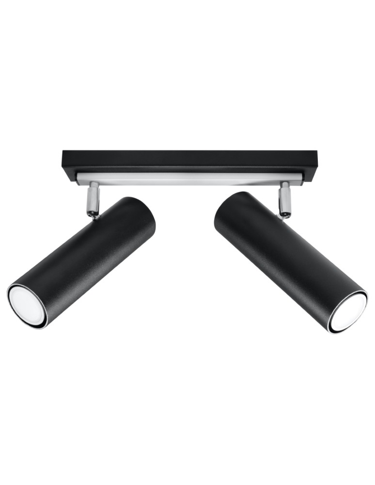 Ceiling lamps - Sollux Plafond DIREZIONE 2 black SL.0500 - product kolory-swiatla.pl 1
