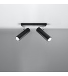 Ceiling lamps - Sollux Plafond DIREZIONE 2 black SL.0500 - product 2