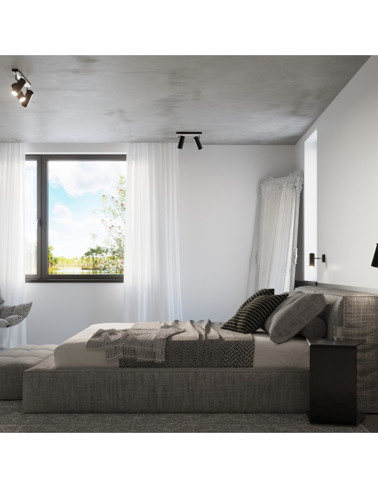 Ceiling lamps - Sollux Plafond DIREZIONE 2 black SL.0500 - product kolory-swiatla.pl 6