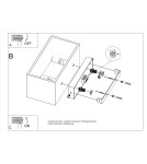 Sollux Kinkiet QUAD MAXI biały SL.0525