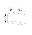 Wall lamps - Sollux QUAD MAXI wall lamp gray SL.0526 - product 5