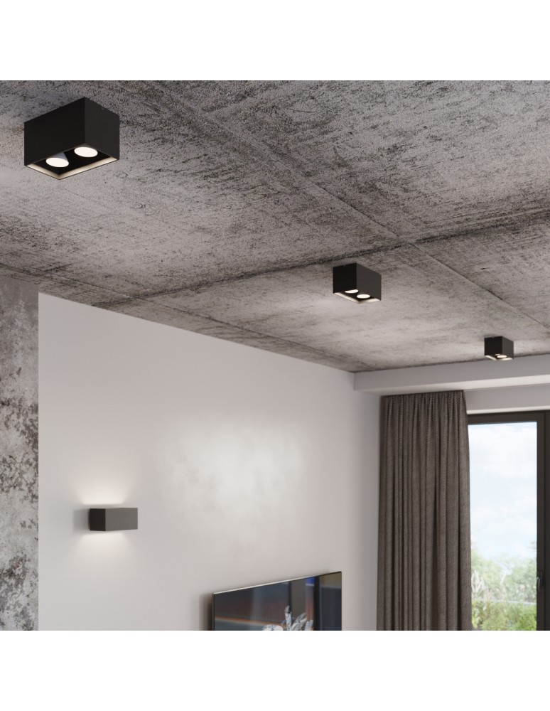 Wall lamps - Sollux QUAD MAXI wall lamp gray SL.0526 - product kolory-swiatla.pl 8