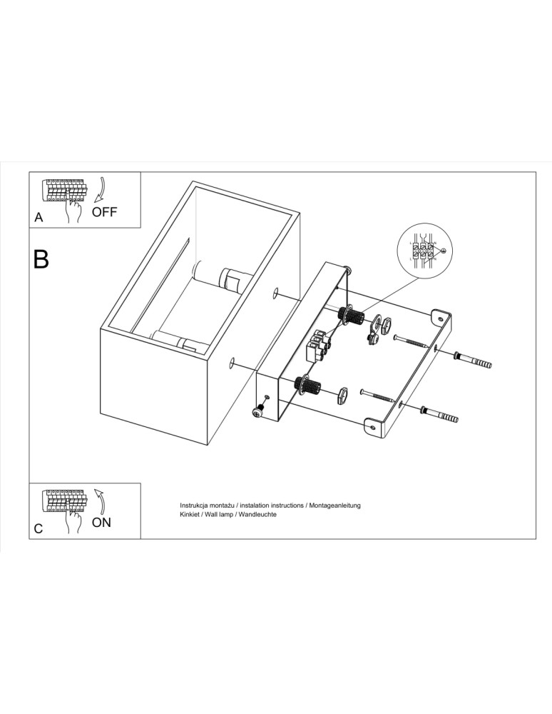 Sollux Kinkiet LOBO MAXI biały SL.0528