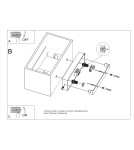 Sollux Kinkiet LOBO MAXI szary SL.0529