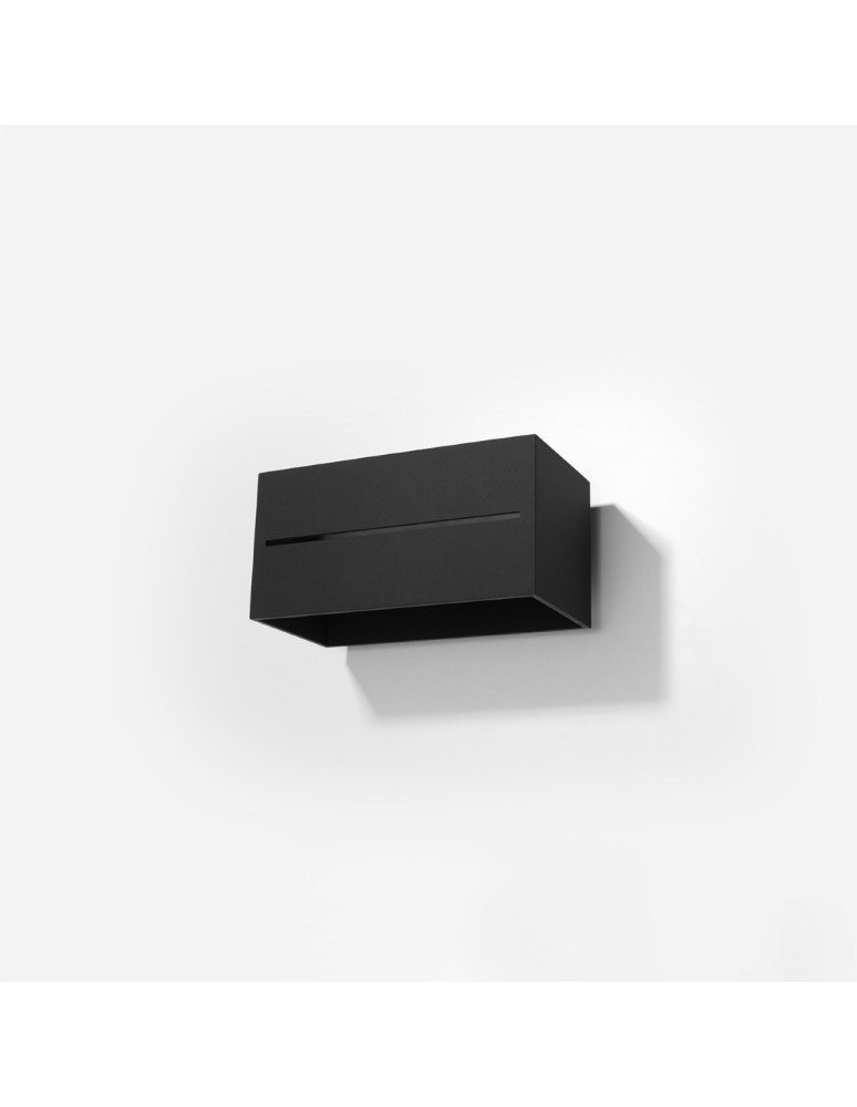 Wall lamps - Sollux Wall lamp LOBO MAXI black SL.0530 - product kolory-swiatla.pl 2