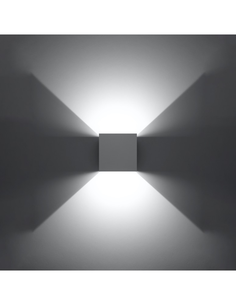Wall lamps - Sollux Wall lamp LUCA white LED IP54 SL.0544 - product kolory-swiatla.pl 3