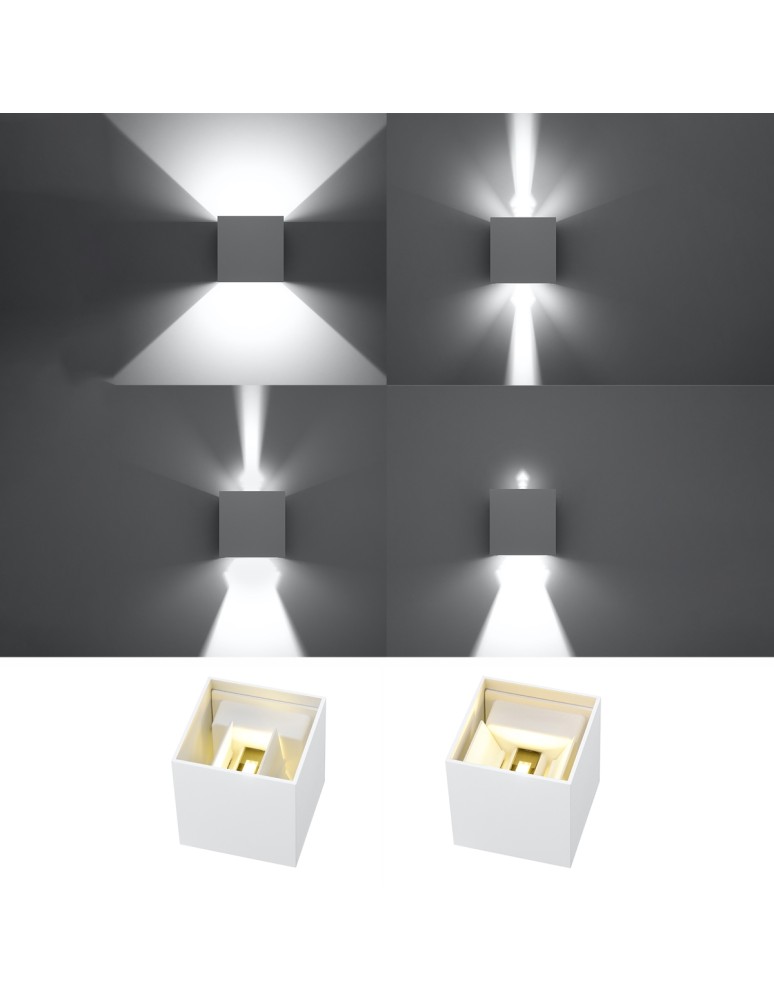Wall lamps - Sollux Wall lamp LUCA white LED IP54 SL.0544 - product kolory-swiatla.pl 7