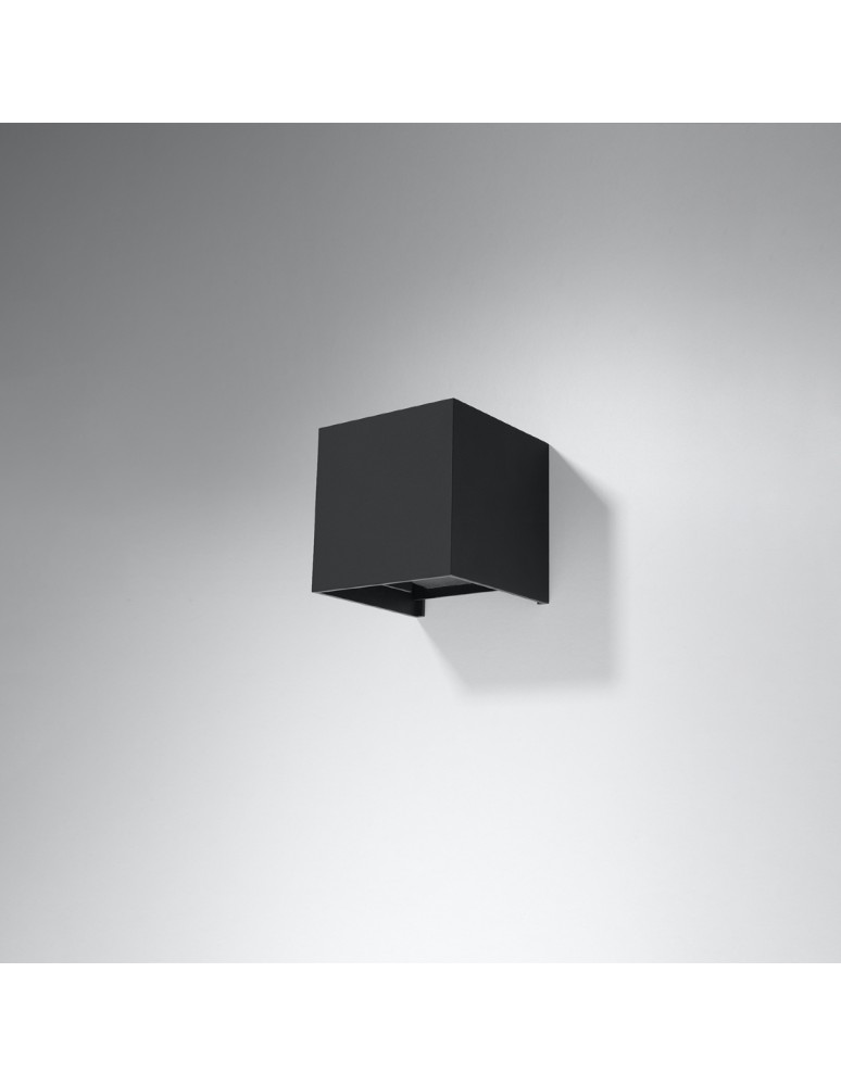 Wall lamps - Sollux Wall lamp LUCA black LED IP54 SL.0545 - product kolory-swiatla.pl 2