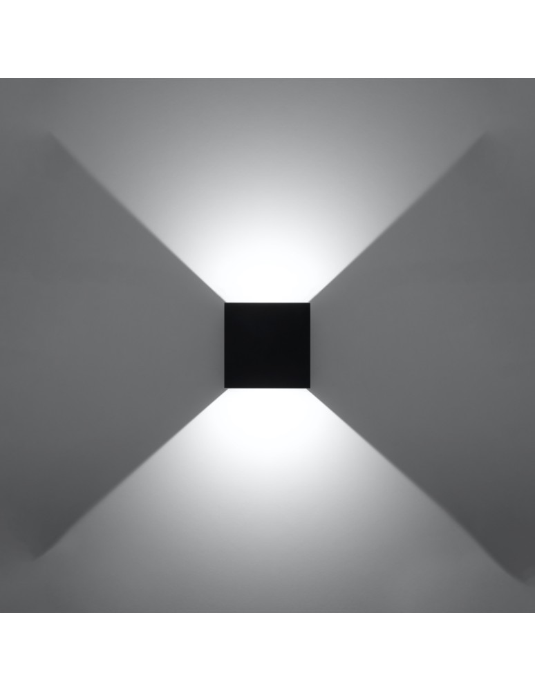 Wall lamps - Sollux Wall lamp LUCA black LED IP54 SL.0545 - product kolory-swiatla.pl 3