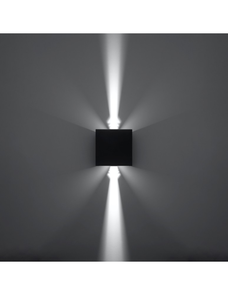 Sollux Kinkiet LUCA czarny LED IP54 SL.0545