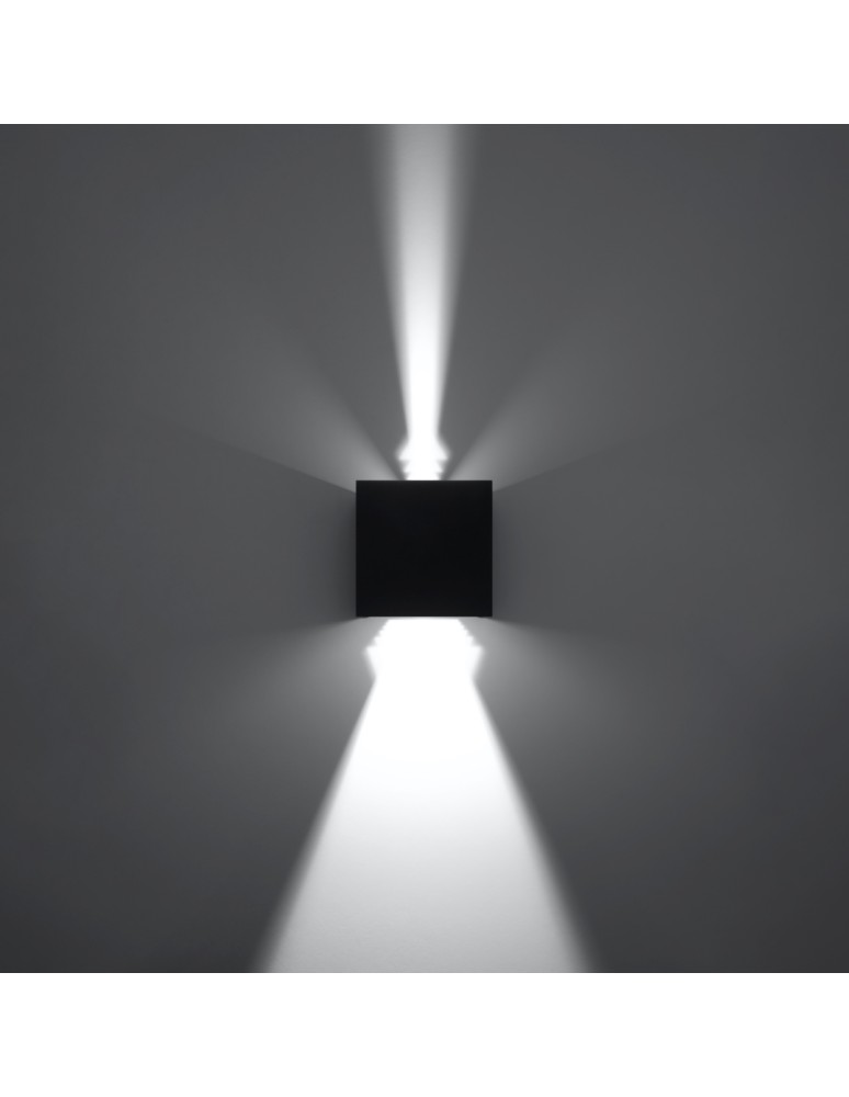 Wall lamps - Sollux Wall lamp LUCA black LED IP54 SL.0545 - product kolory-swiatla.pl 5