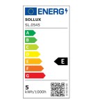 Sollux Kinkiet LUCA czarny LED IP54 SL.0545