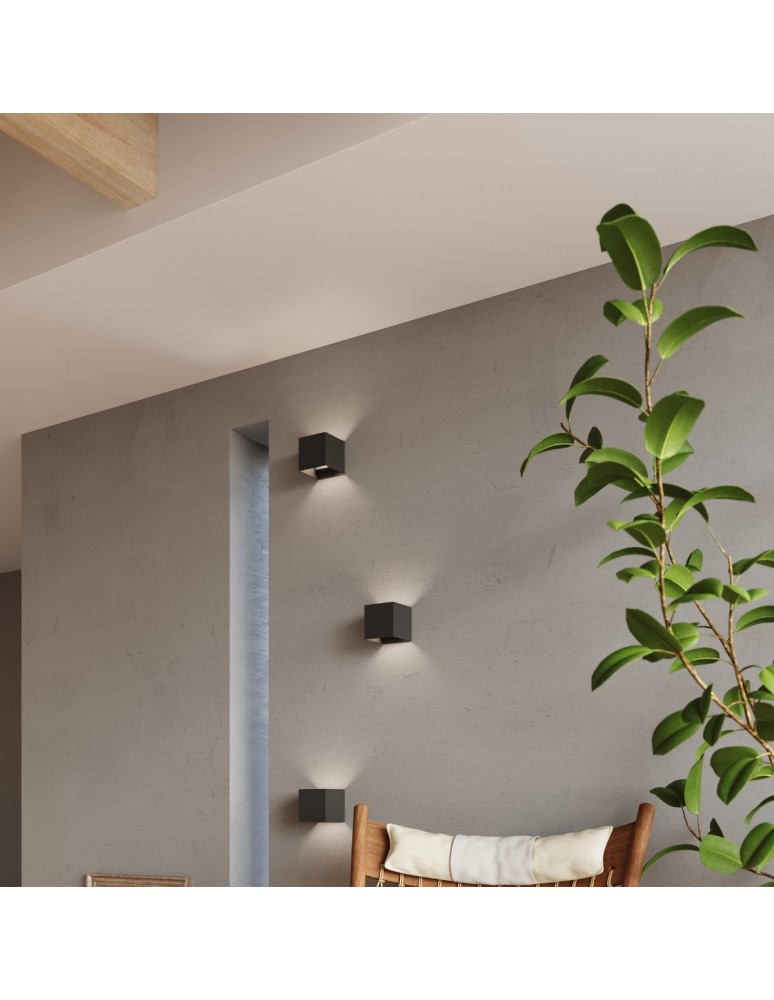 Sollux Kinkiet LUCA czarny LED IP54 SL.0545