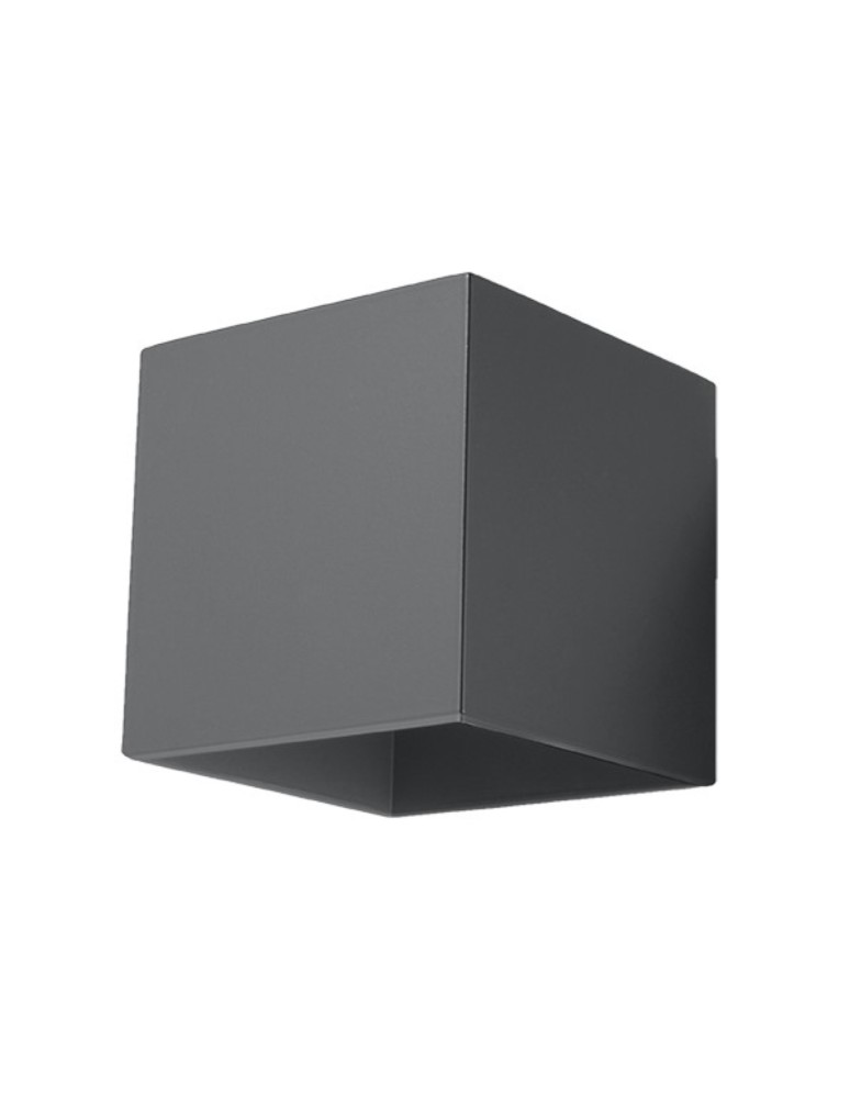 Wall lamps - Sollux Wall lamp QUAD 1 anthracite SL.0565 - product kolory-swiatla.pl 1