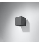Wall lamps - Sollux Wall lamp QUAD 1 anthracite SL.0565 - product 2