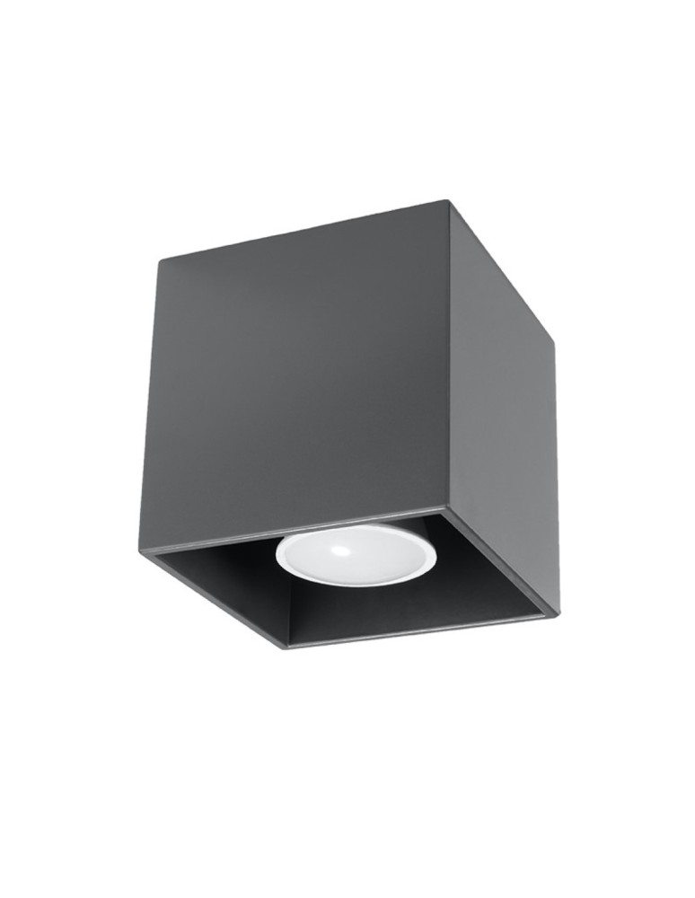 Ceiling lamps - Sollux Plafond QUAD 1 anthracite SL.0567 - product kolory-swiatla.pl 1