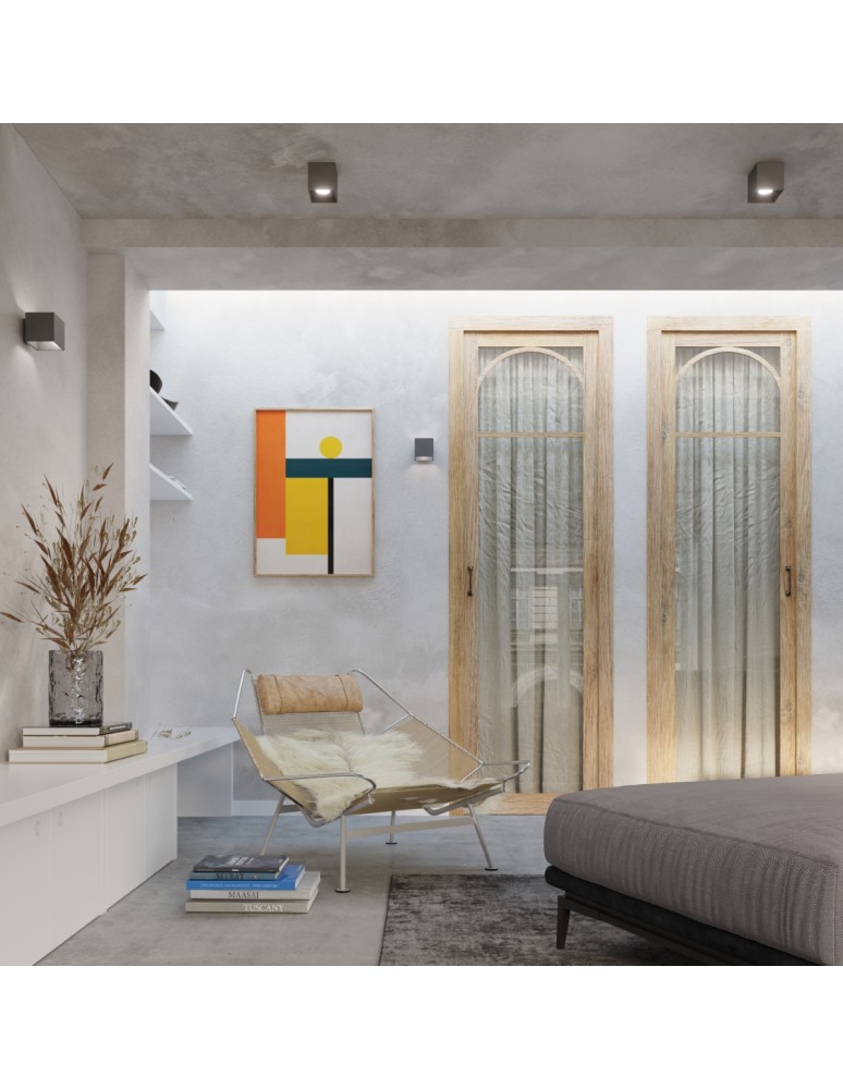 Ceiling lamps - Sollux Plafond QUAD 1 anthracite SL.0567 - product kolory-swiatla.pl 7